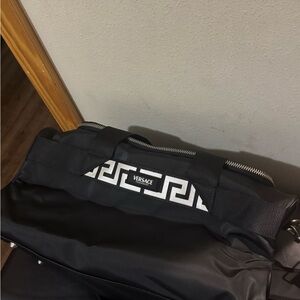 Versace Black and White Duffel Bag